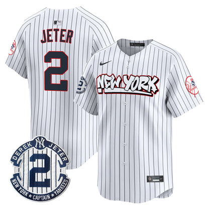 Men's New York Yankees Graffiti Vapor Premier Limited Jersey V2 - All Stitched