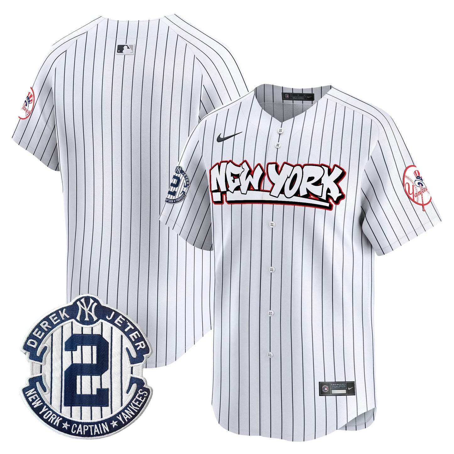 Men's New York Yankees Graffiti Vapor Premier Limited Jersey V2 - All Stitched