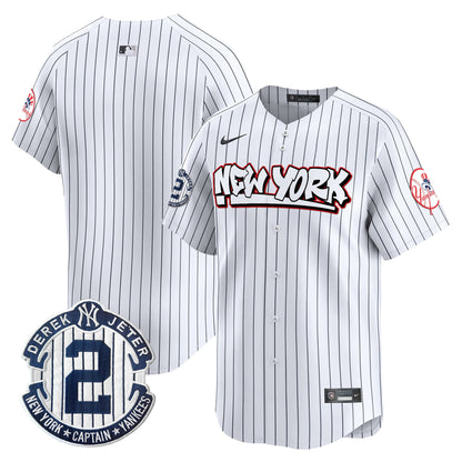 Men's New York Yankees Graffiti Vapor Premier Limited Jersey V2 - All Stitched