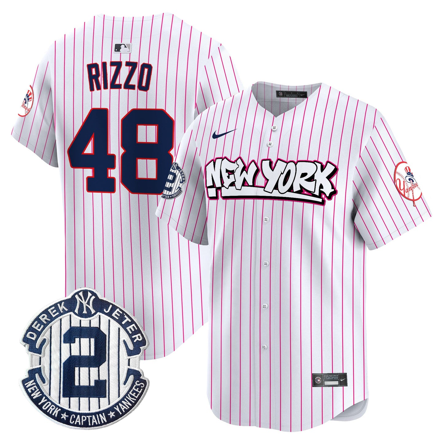 Men's New York Yankees Graffiti Vapor Premier Limited Jersey V2 - All Stitched