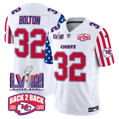 Chiefs American Style Vapor Limited Jersey - All Stitched