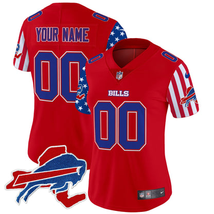 Bills American Style Vapor Limited Custom Jersey - All Stitched