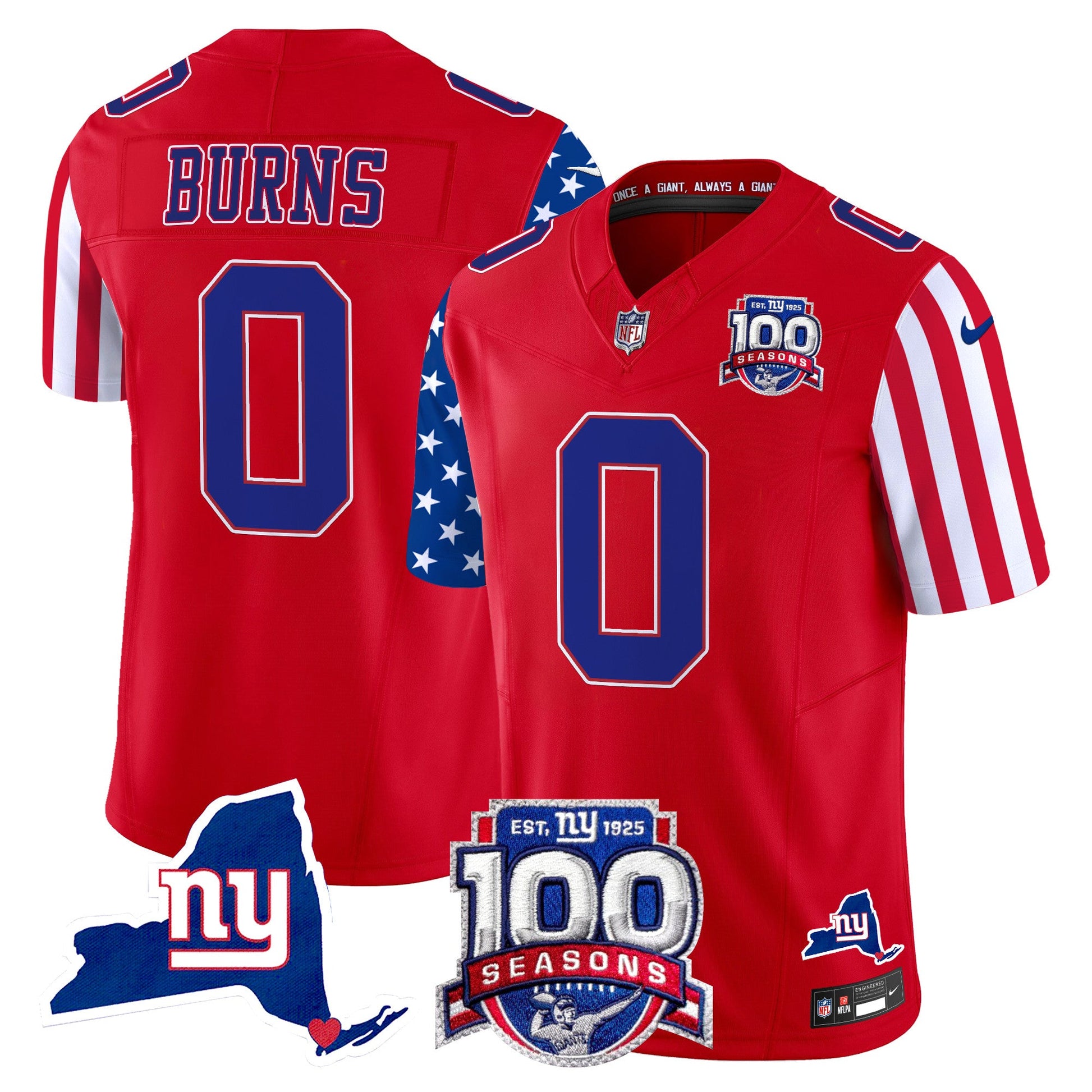 Men's New York Giants American Style Vapor Limited Jersey - All Stitched