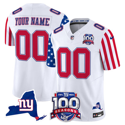 New York Giants American Style Vapor Limited Custom Jersey - All Stitched