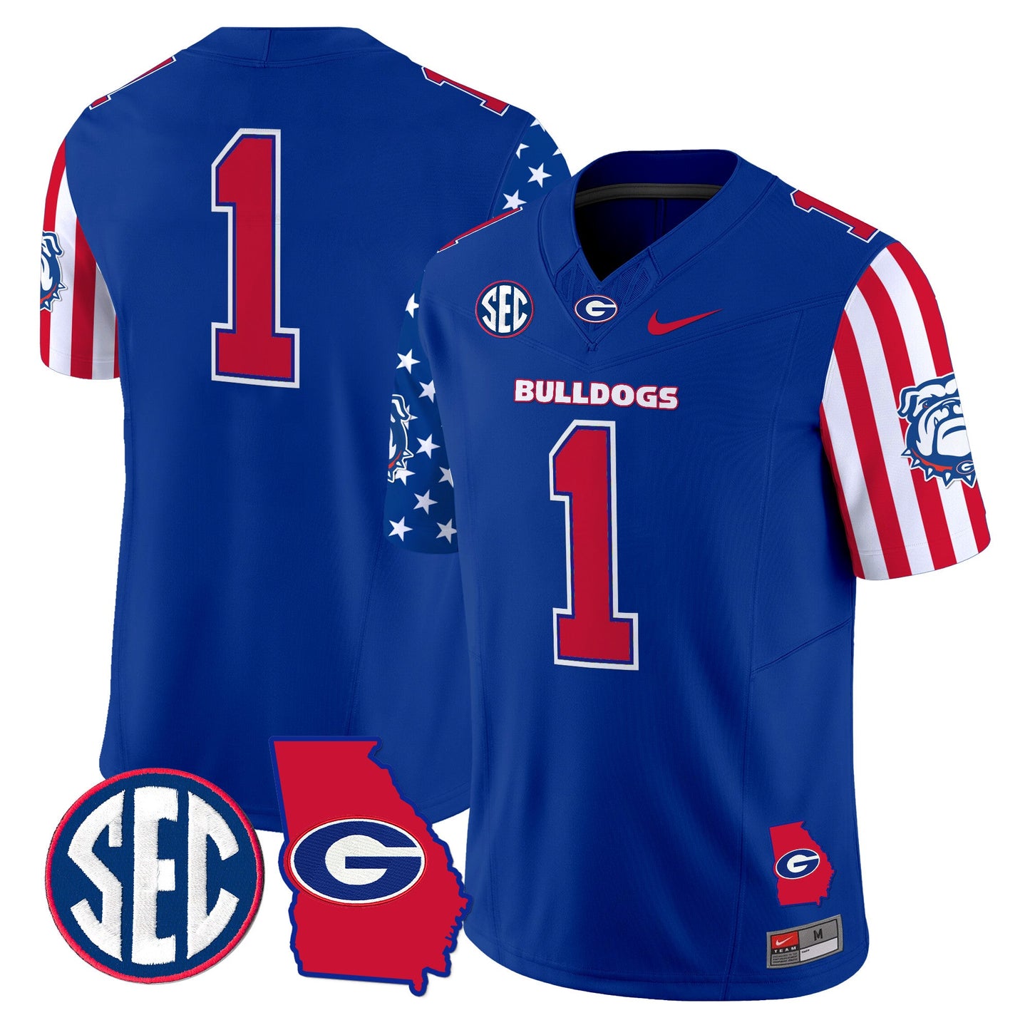 Men's Georgia Bulldogs American Style Vapor Limited Jersey - All Stitched