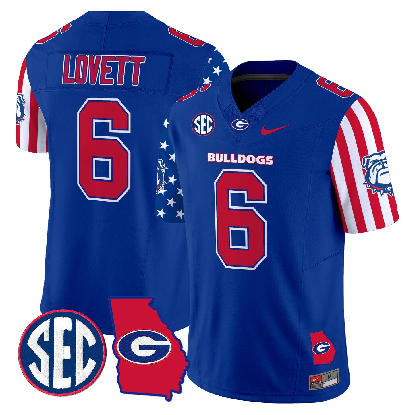 Men's Georgia Bulldogs American Style Vapor Limited Jersey - All Stitched