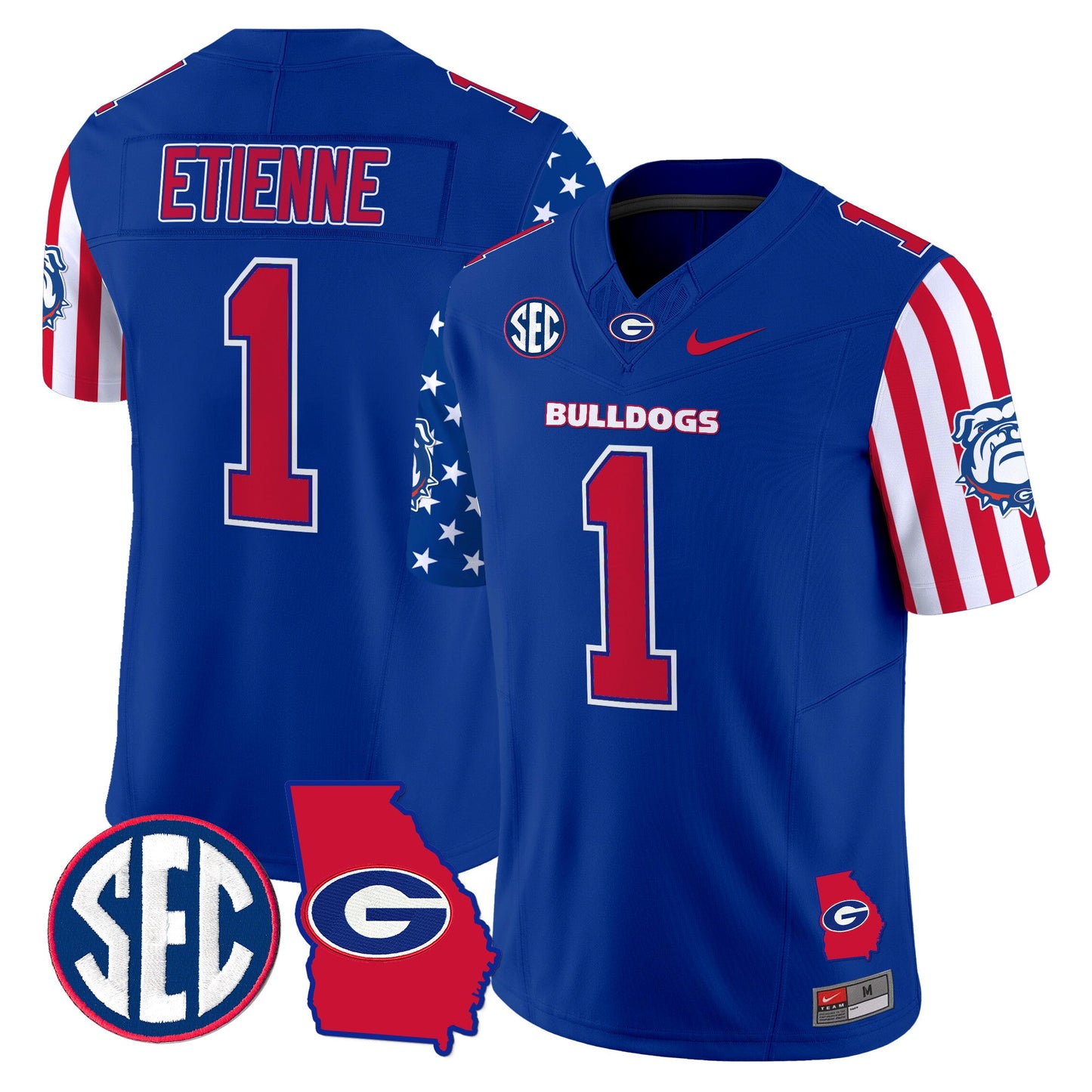 Men's Georgia Bulldogs American Style Vapor Limited Jersey - All Stitched