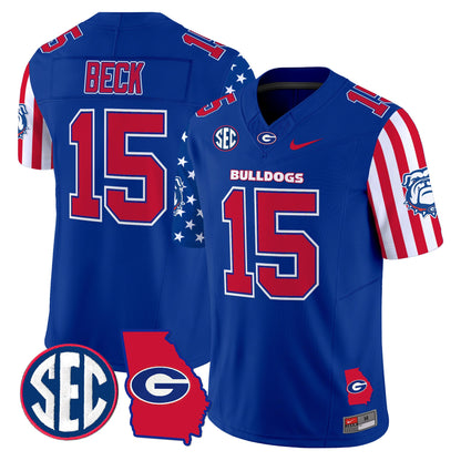 Men's Georgia Bulldogs American Style Vapor Limited Jersey - All Stitched
