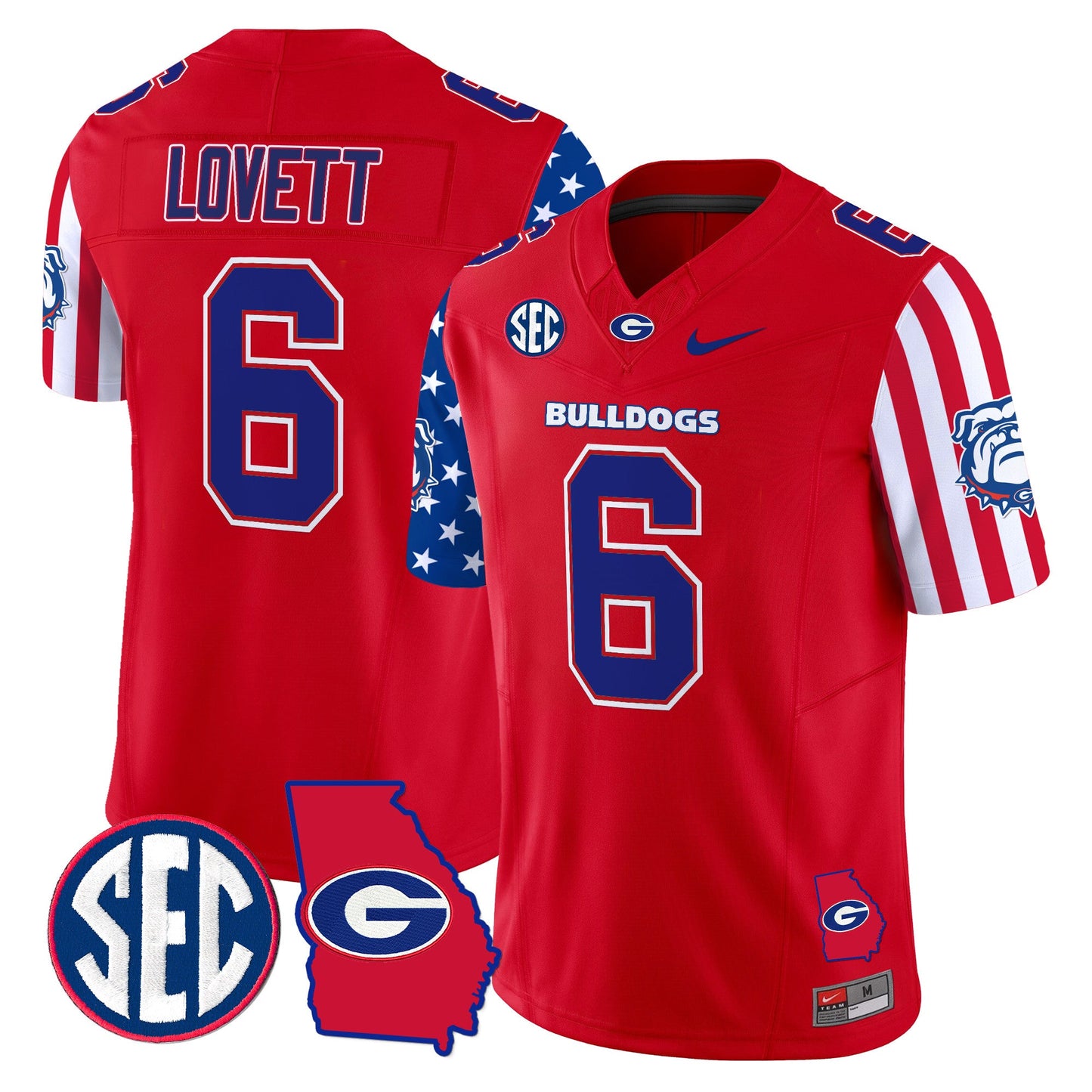 Men's Georgia Bulldogs American Style Vapor Limited Jersey - All Stitched
