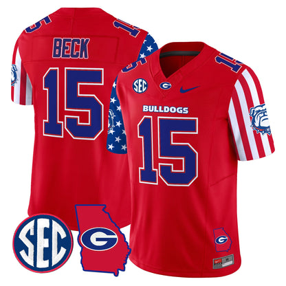 Men's Georgia Bulldogs American Style Vapor Limited Jersey - All Stitched