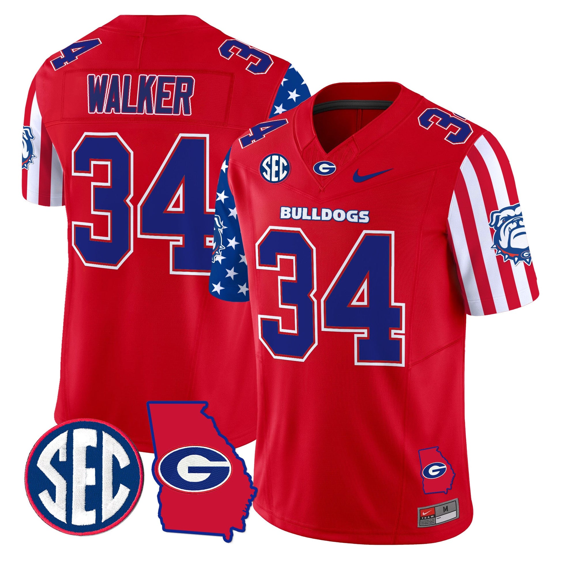 Men's Georgia Bulldogs American Style Vapor Limited Jersey - All Stitched