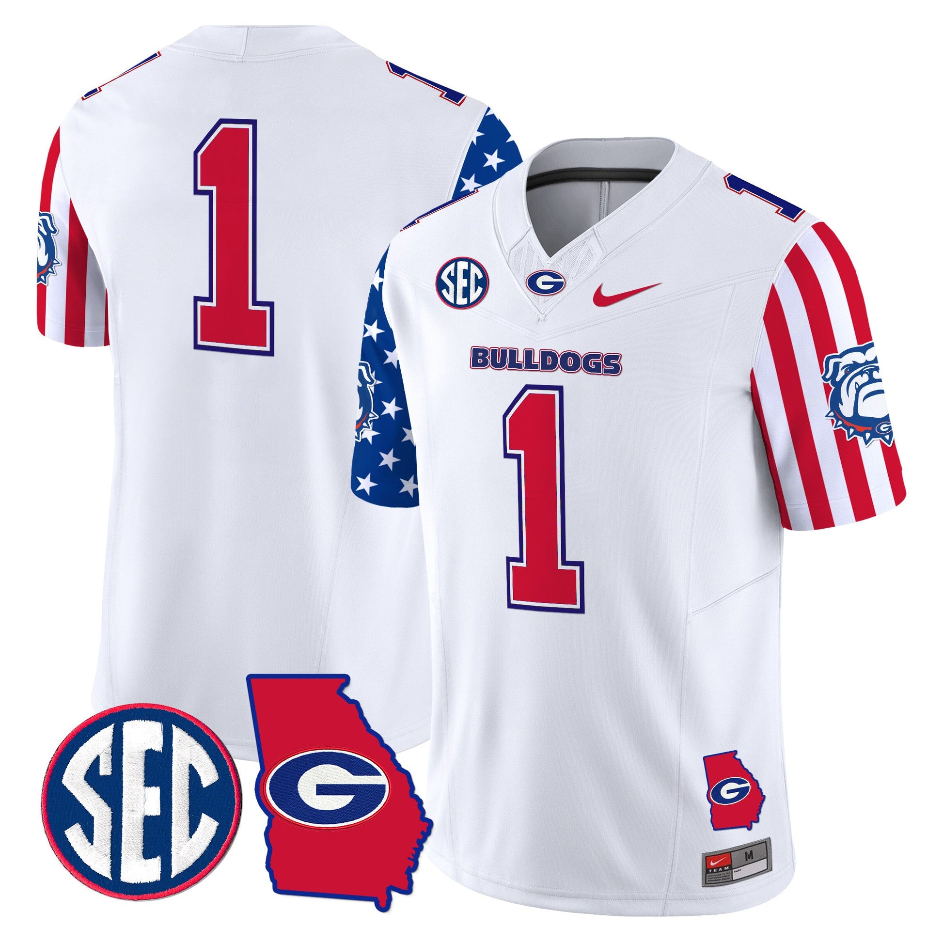 Men's Georgia Bulldogs American Style Vapor Limited Jersey - All Stitched