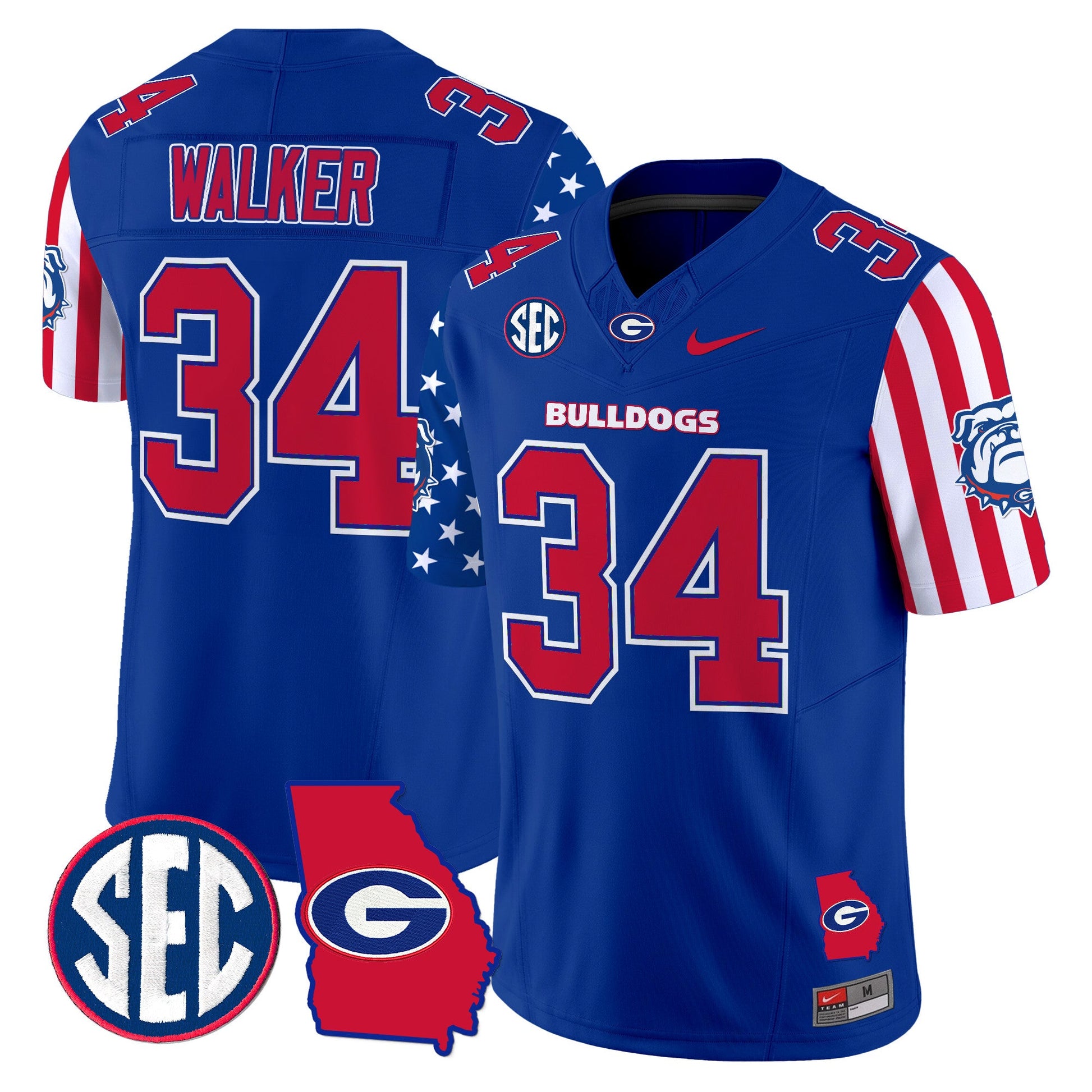 Men's Georgia Bulldogs American Style Vapor Limited Jersey - All Stitched