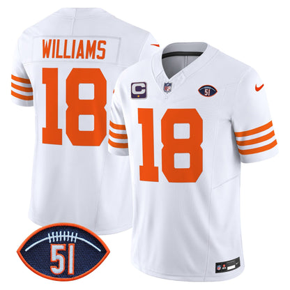 Men's Chicago Bears Dick Butkus Patch Throwback Vapor Limited Jersey - All Stitched