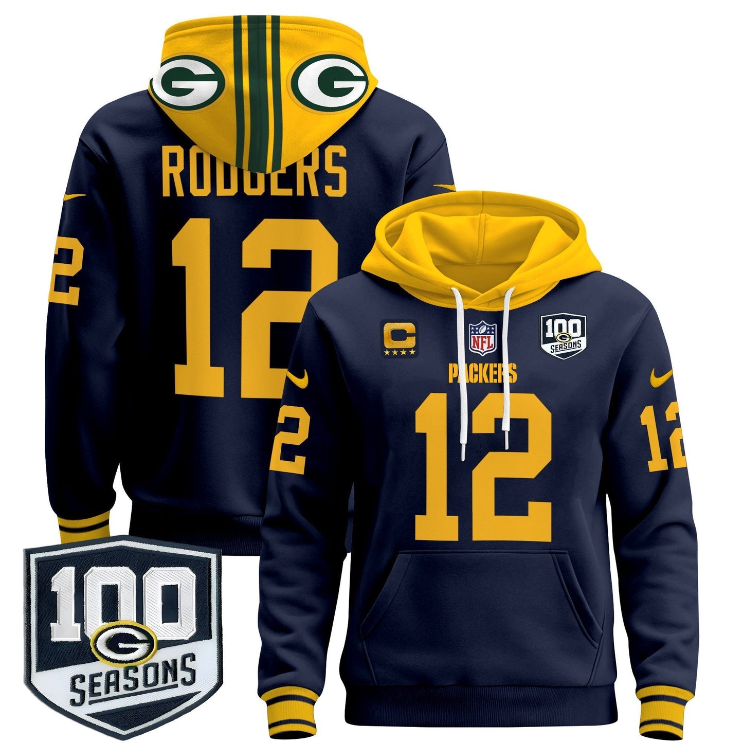 GB Throwback 2024 Pullover Hoodie - All Stitched
