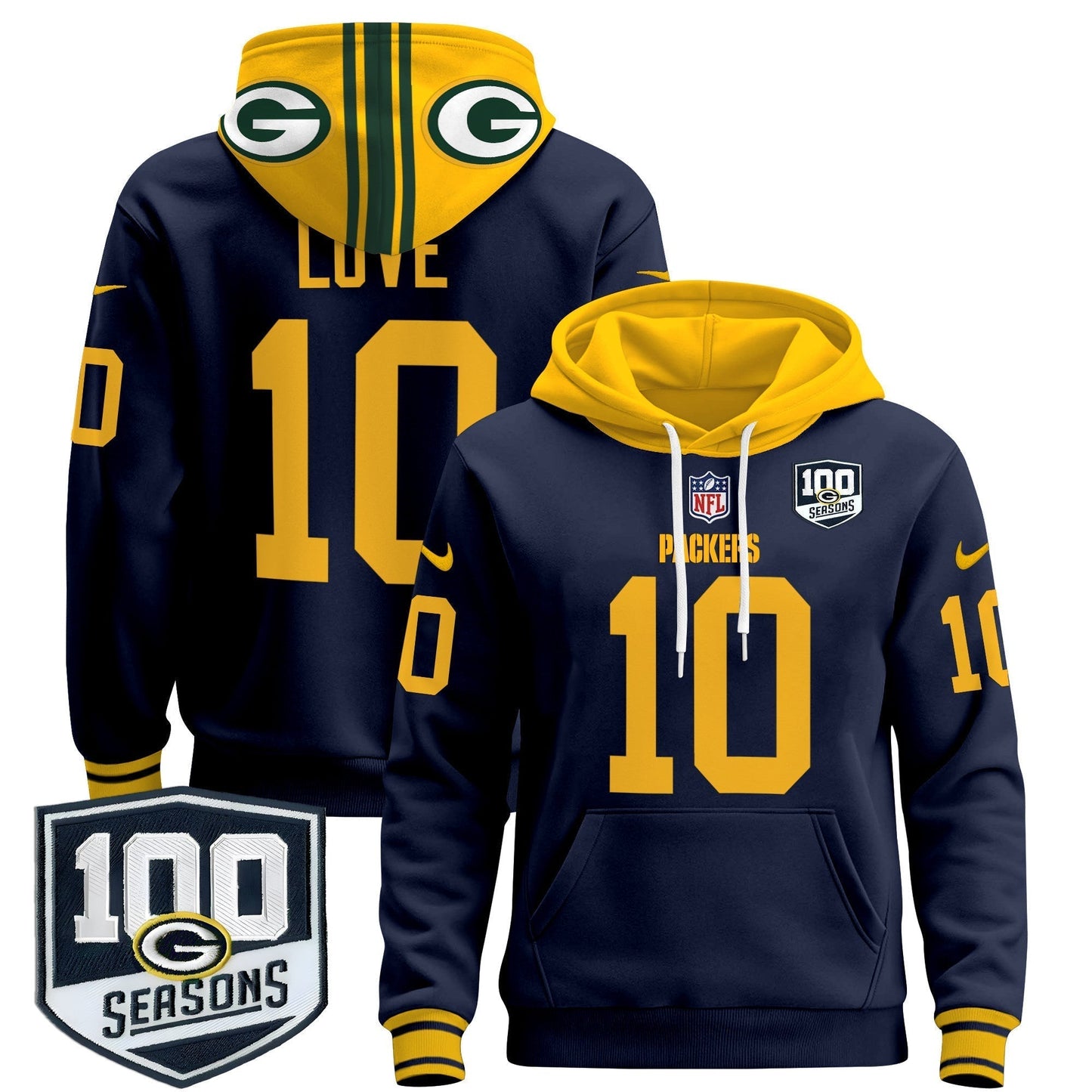GB Throwback 2024 Pullover Hoodie - All Stitched