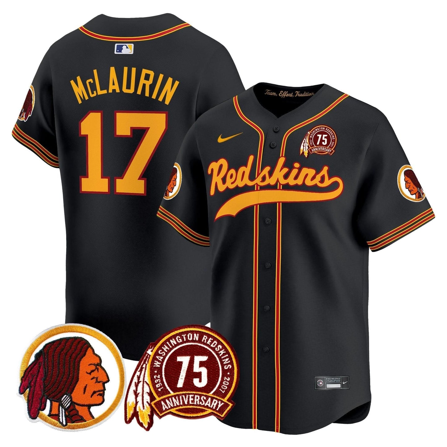 WR 75th Patch Throwback Vapor Premier Limited Jersey - All Stitched