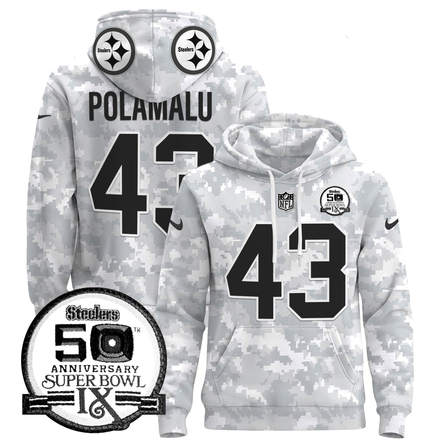Steelers 2024 Salute to Service Pullover Hoodie - All Stitched