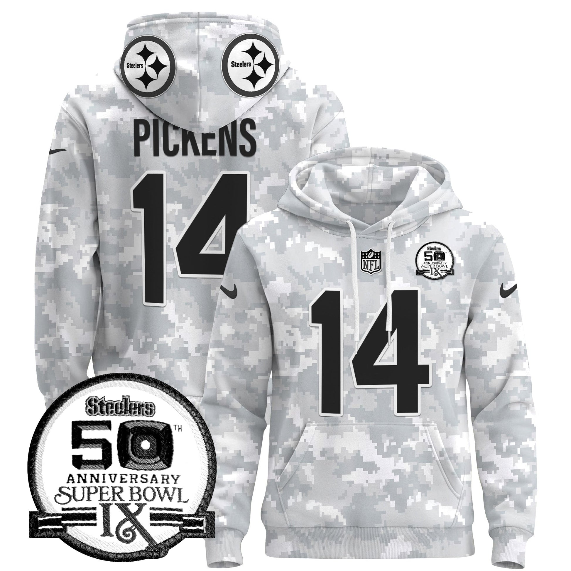 Steelers 2024 Salute to Service Pullover Hoodie - All Stitched