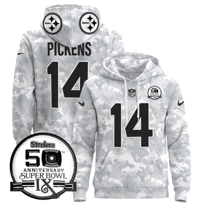 Steelers 2024 Salute to Service Pullover Hoodie - All Stitched