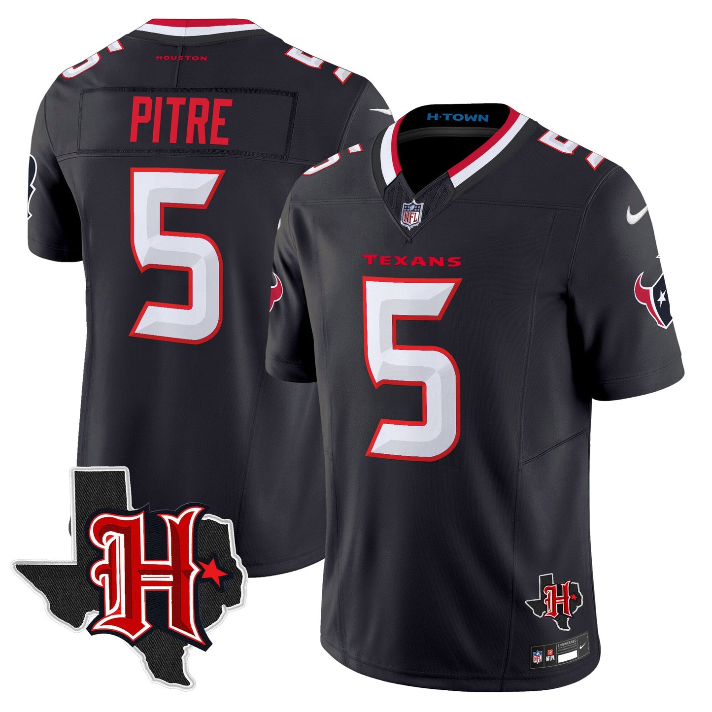 Men's Houston Texans 2026 Texas Patch Vapor Limited Jersey V5 - All Stitched