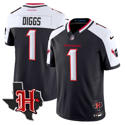 Men's Houston Texans 2026 Texas Patch Vapor Limited Jersey V5 - All Stitched