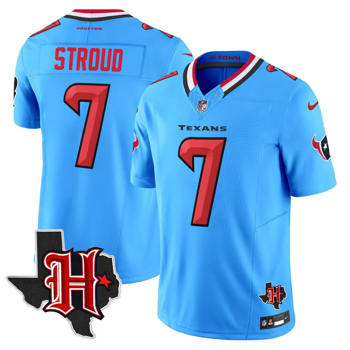 Men's Houston Texans 2026 Texas Patch Vapor Limited Jersey V5 - All Stitched