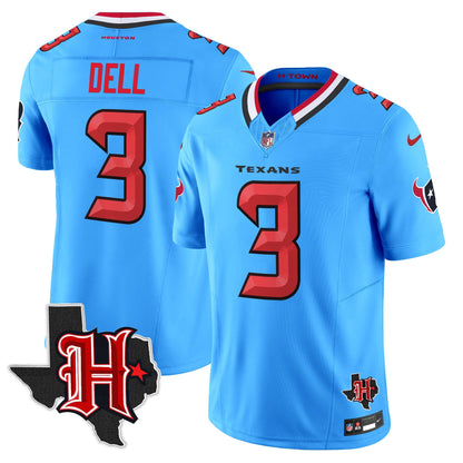 Men's Houston Texans 2026 Texas Patch Vapor Limited Jersey V5 - All Stitched