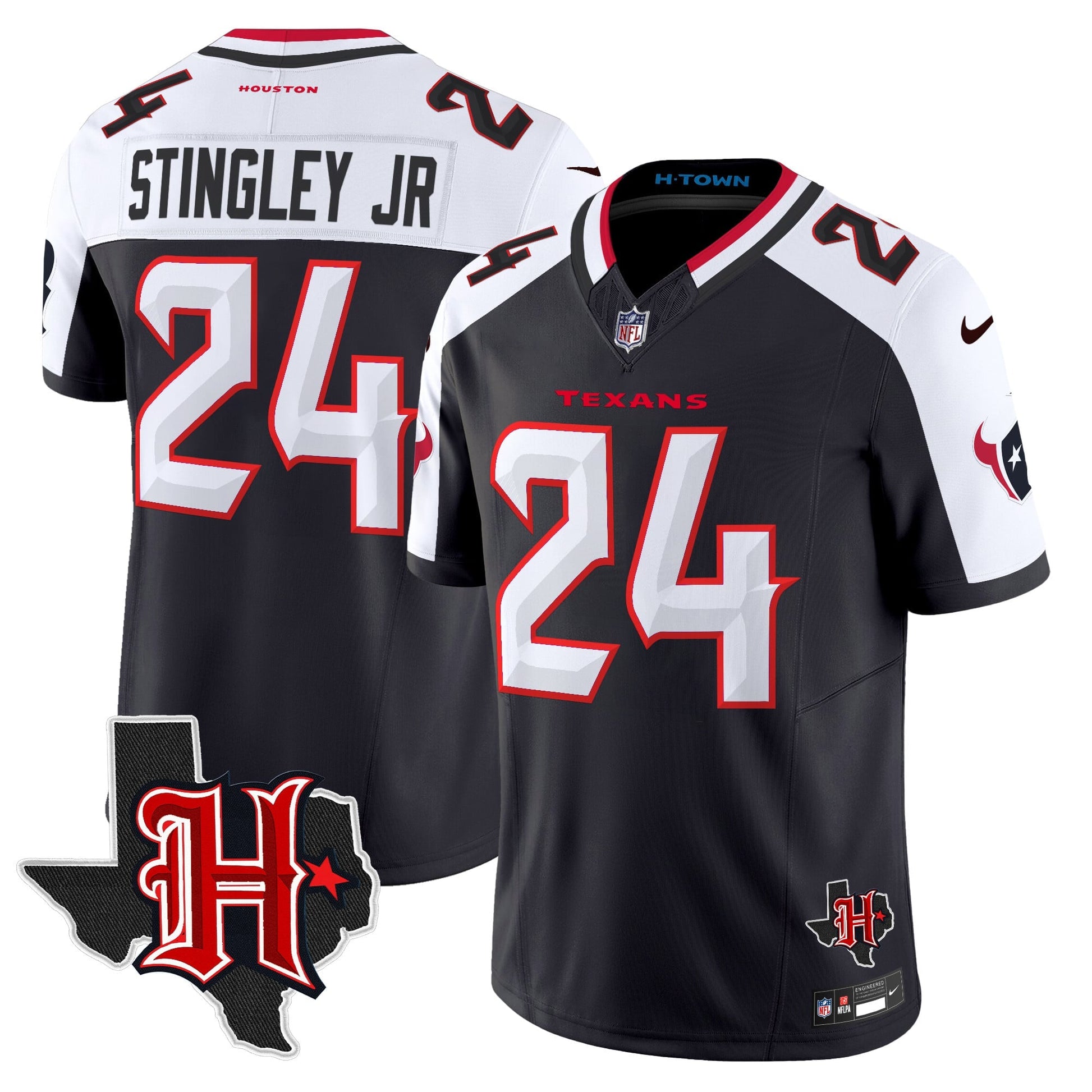 Men's Houston Texans 2026 Texas Patch Vapor Limited Jersey V5 - All Stitched