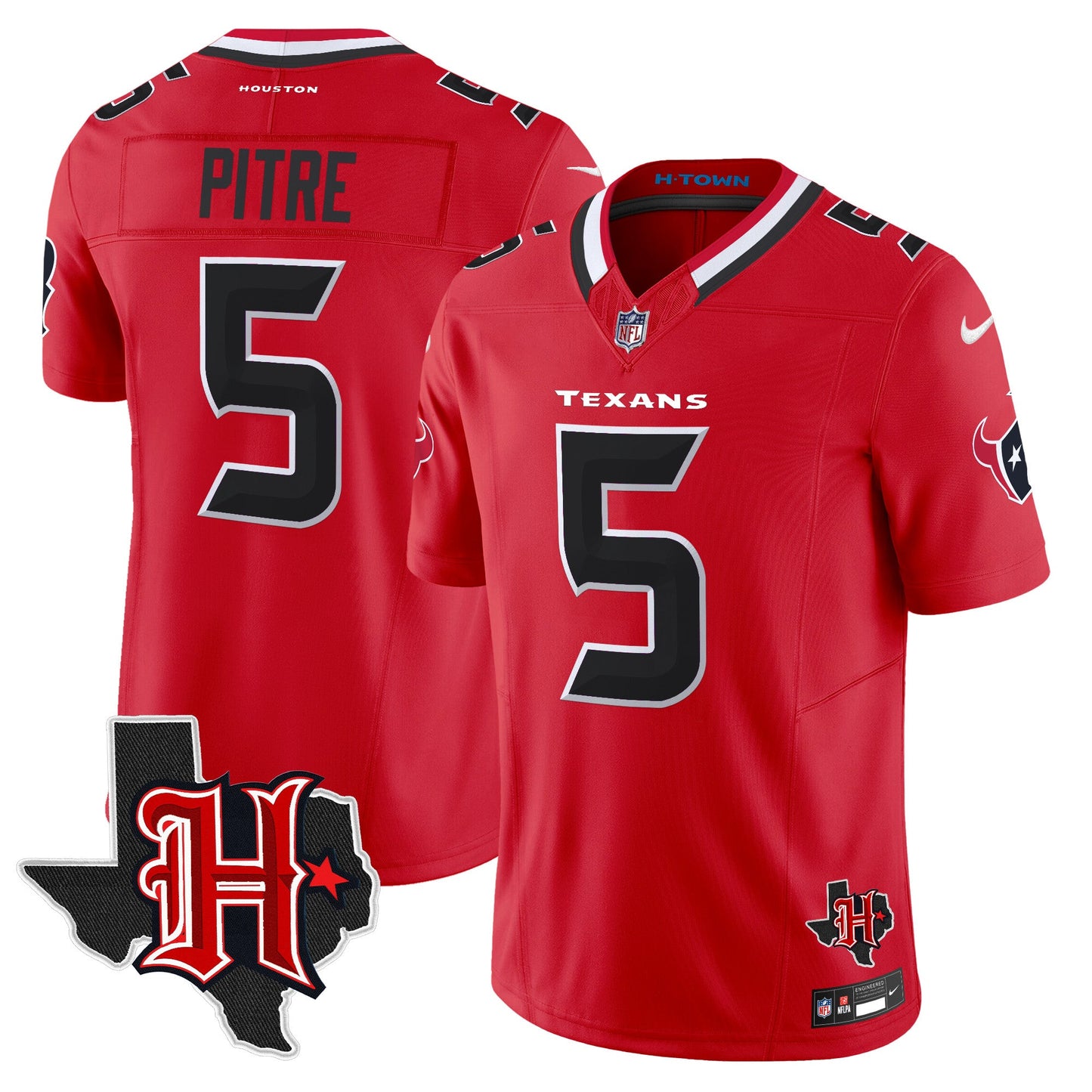 Men's Houston Texans 2026 Texas Patch Vapor Limited Jersey V5 - All Stitched