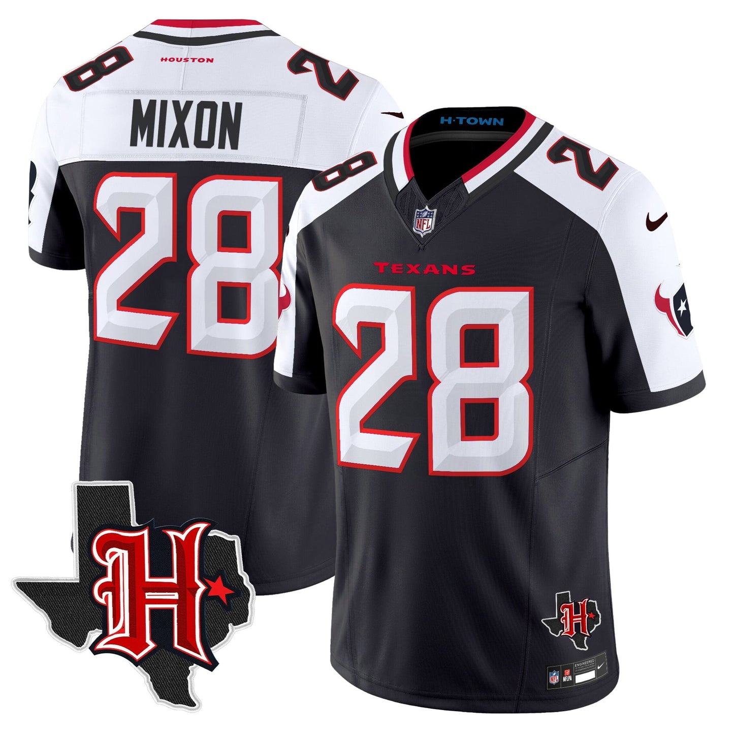 Men's Houston Texans 2026 Texas Patch Vapor Limited Jersey V5 - All Stitched