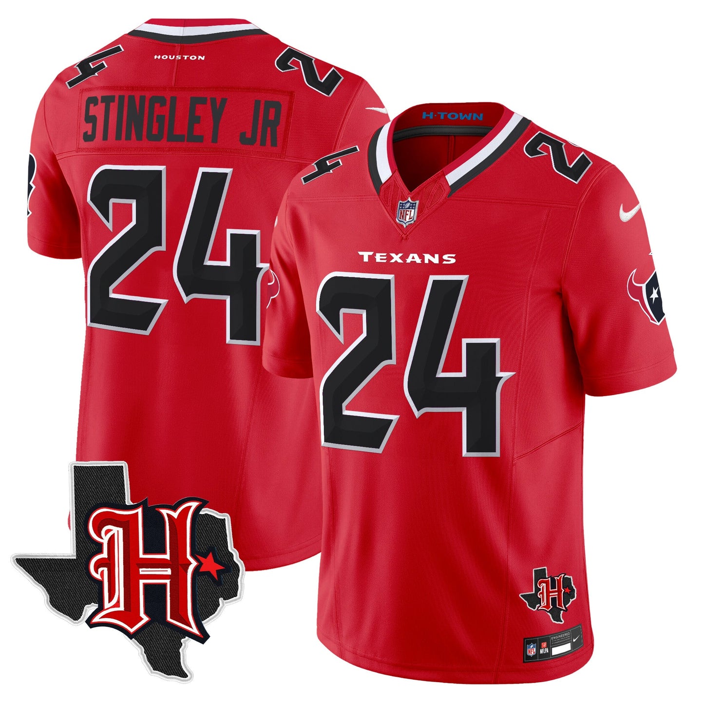 Men's Houston Texans 2026 Texas Patch Vapor Limited Jersey V5 - All Stitched
