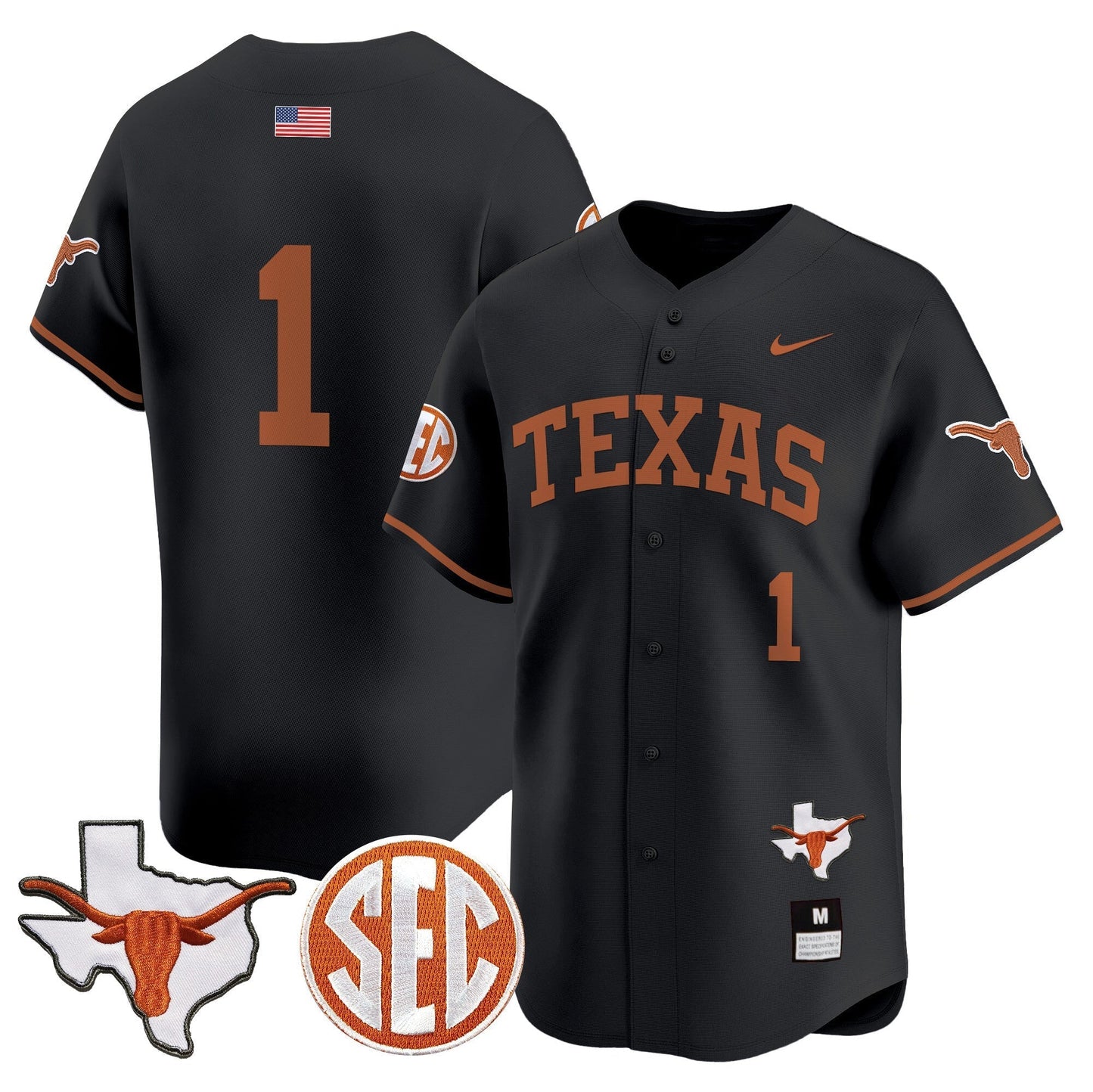 TEX 2024 Vapor Premier Baseball Jersey - All Stitched