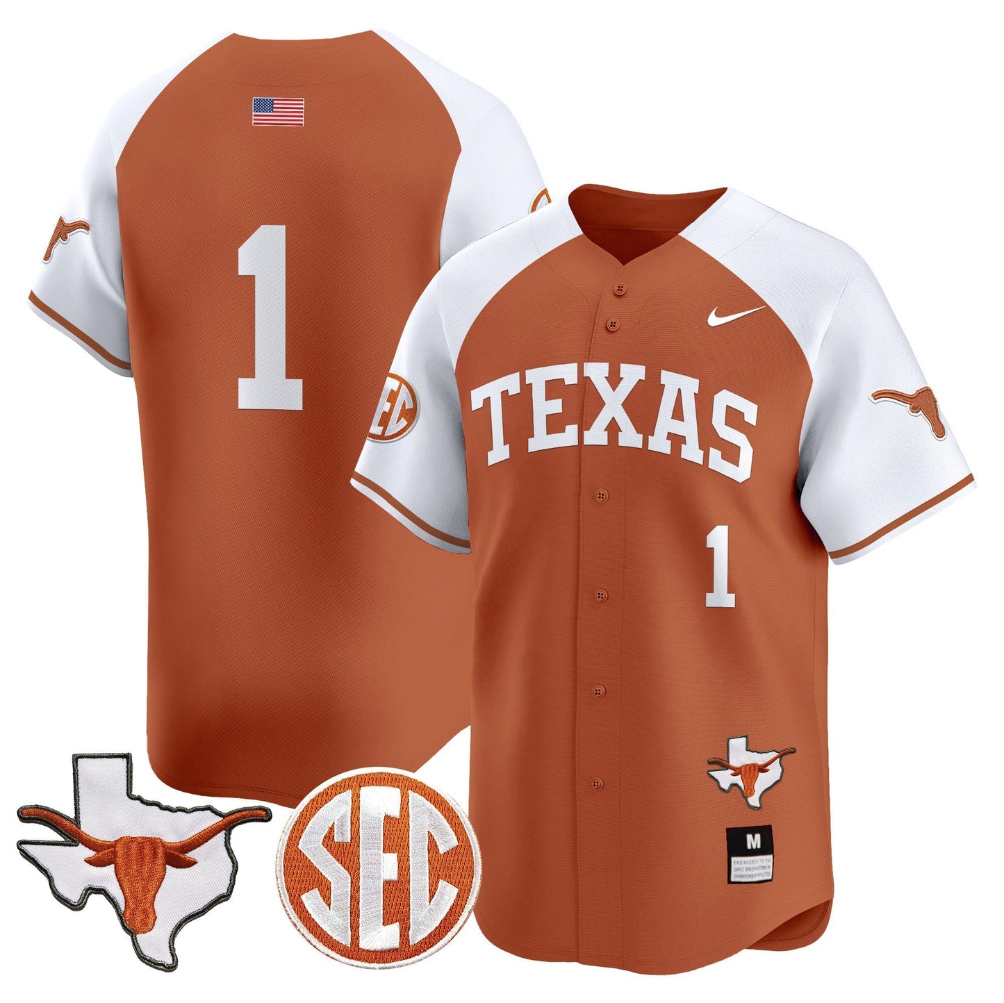 TEX 2024 Vapor Premier Baseball Jersey - All Stitched