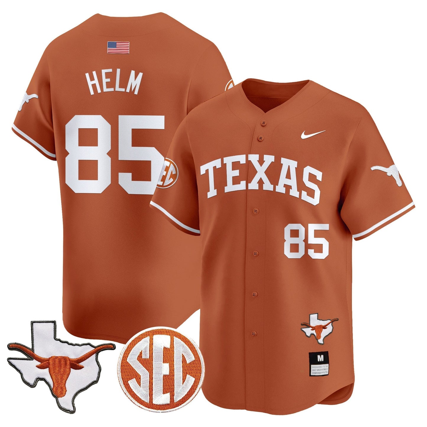 TEX 2024 Vapor Premier Baseball Jersey - All Stitched