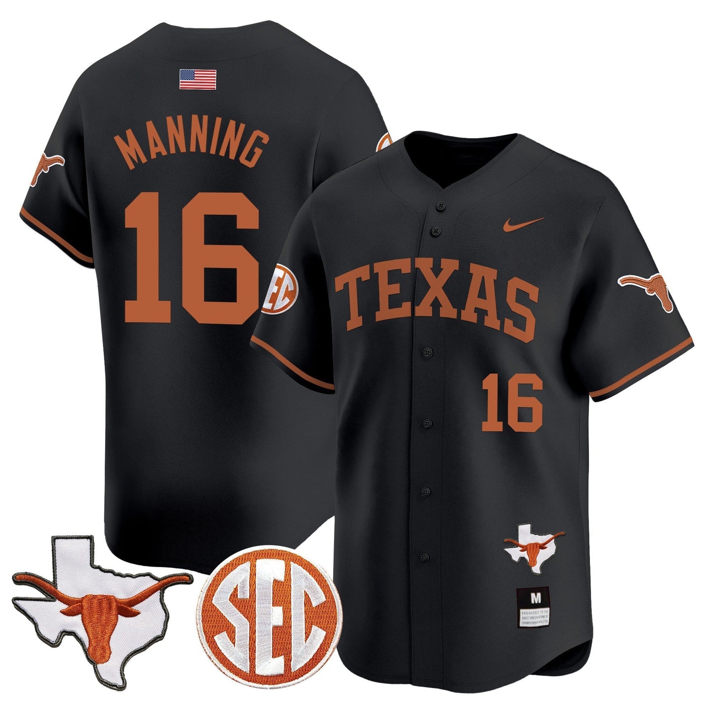 TEX 2024 Vapor Premier Baseball Jersey - All Stitched