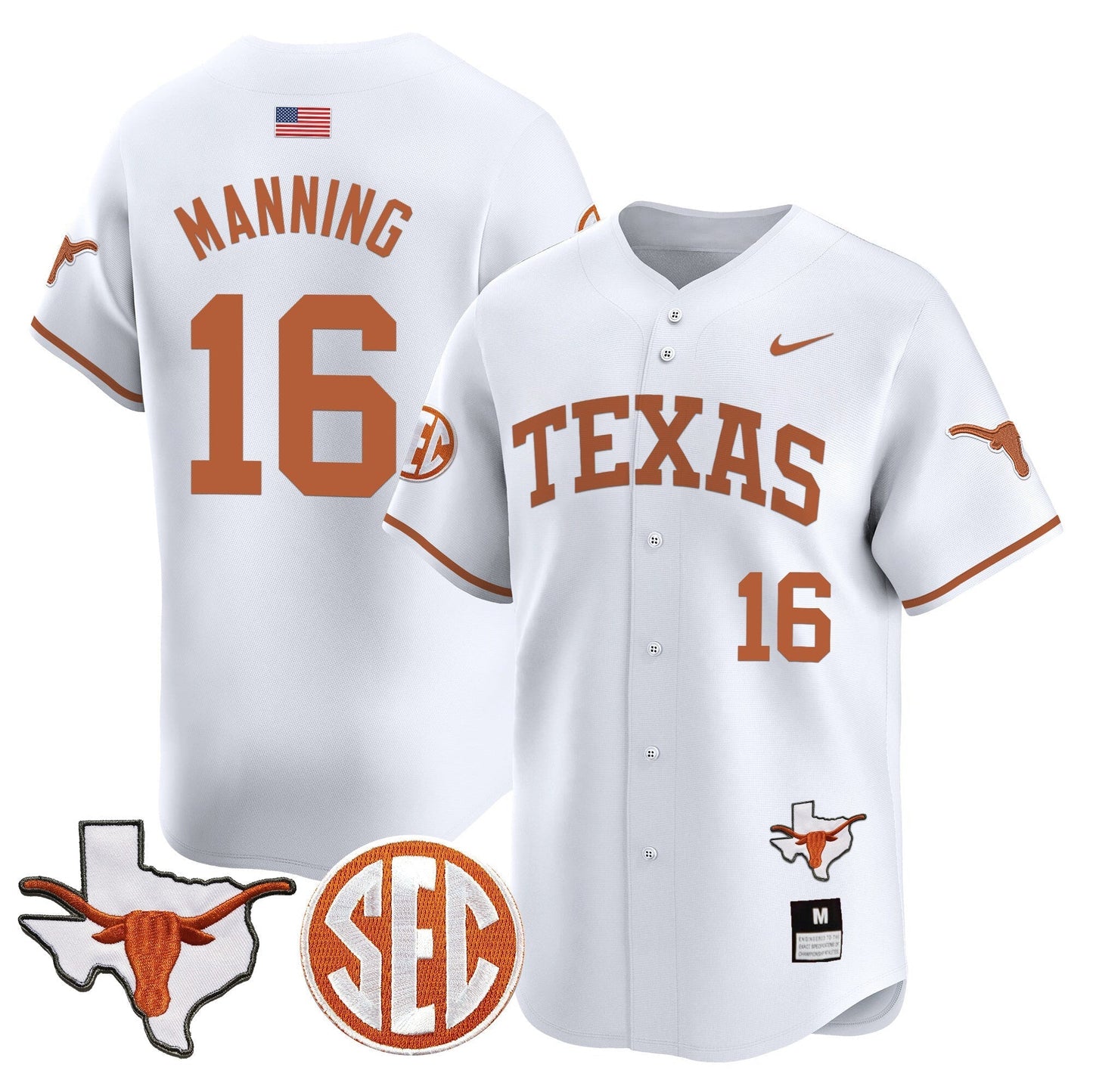 TEX 2024 Vapor Premier Baseball Jersey - All Stitched