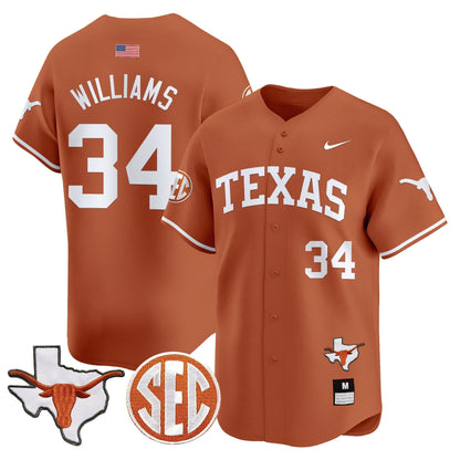TEX 2024 Vapor Premier Baseball Jersey - All Stitched