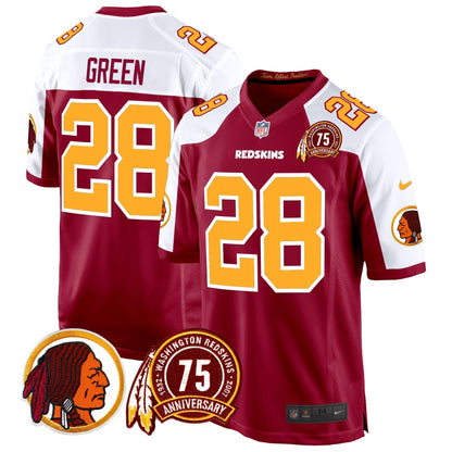 WR 75th Patch Throwback Game Jersey - All Stitched