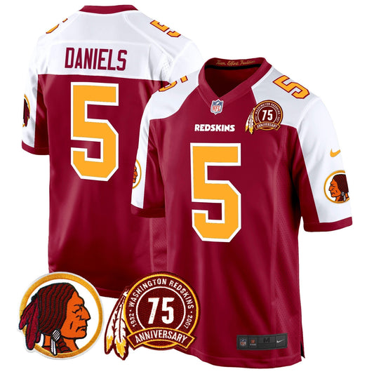 WR 75th Patch Throwback Game Jersey - Stitched