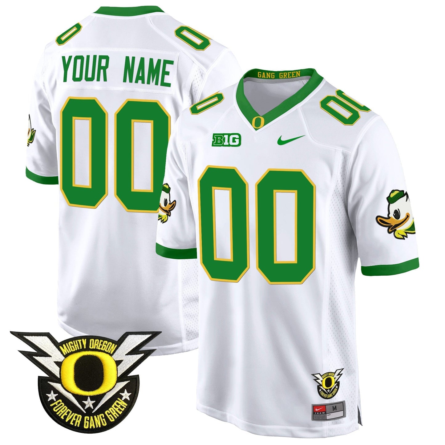 ORE 2024 Forever Gang Green & BIG Patch Game Custom Jersey - All Stitched