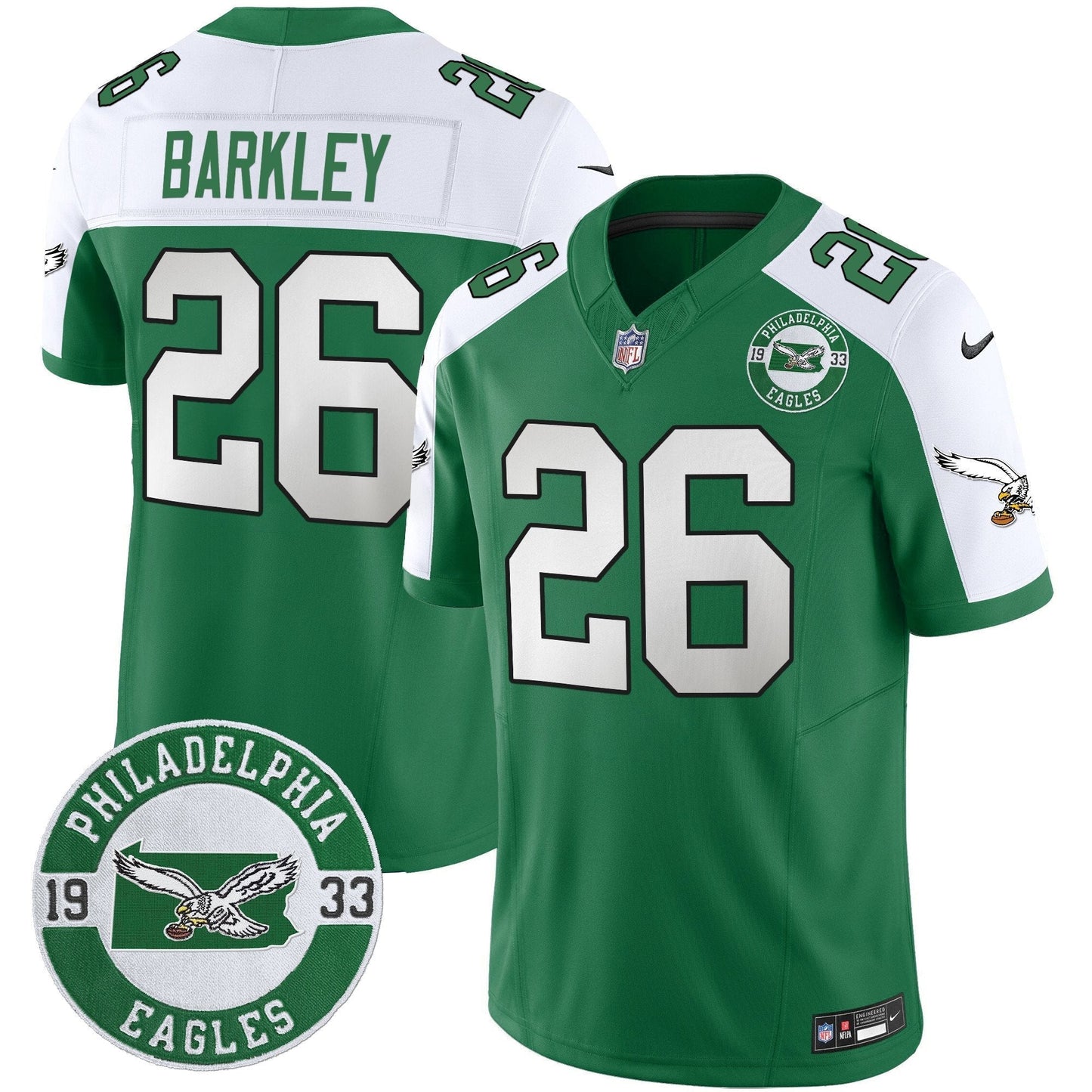 PHI 2025 Throwback Vapor Limited Jersey - Est. 1933 Patch - All Stitched