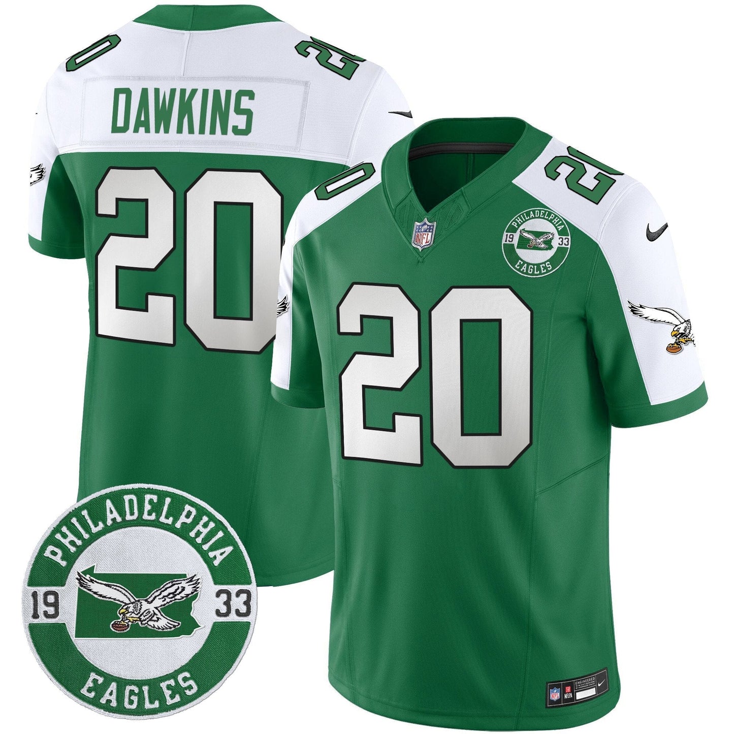 PHI 2025 Throwback Vapor Limited Jersey - Est. 1933 Patch - All Stitched