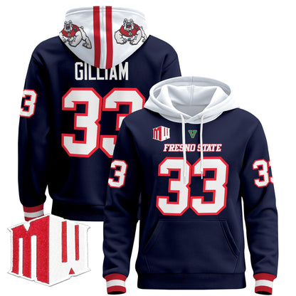 Men's Fresno State Bulldogs 2024 Pullover Hoodie - All Stitched