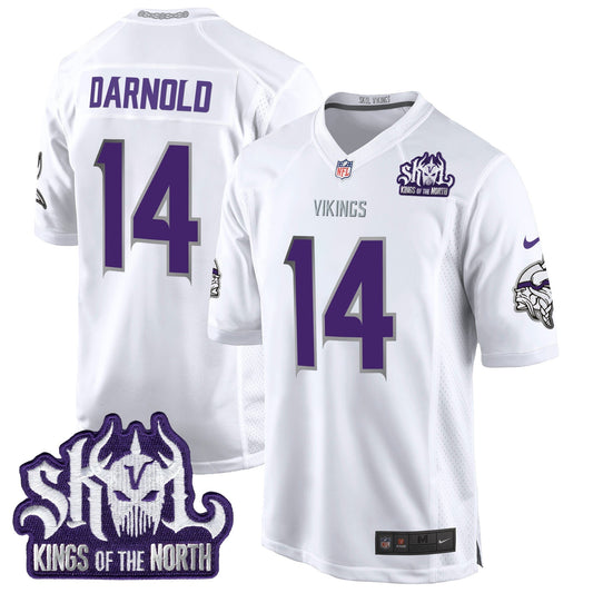 MIN 2024 Winter Warrior Skol Patch Game Jersey - Stitched