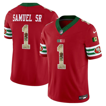 49ers Mexico 80th Anniversary & 5X Champs Jersey - Stitched
