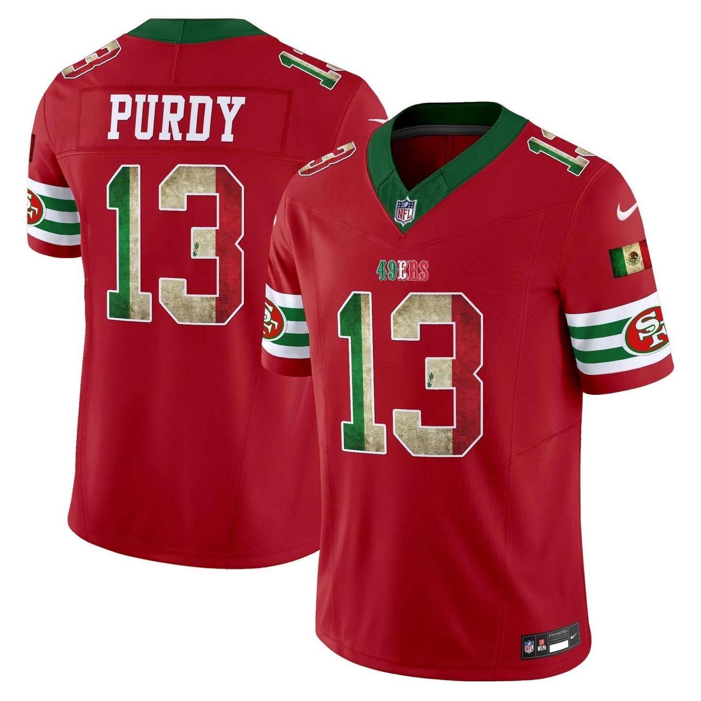 49ers Mexico 80th Anniversary & 5X Champs Jersey - Stitched