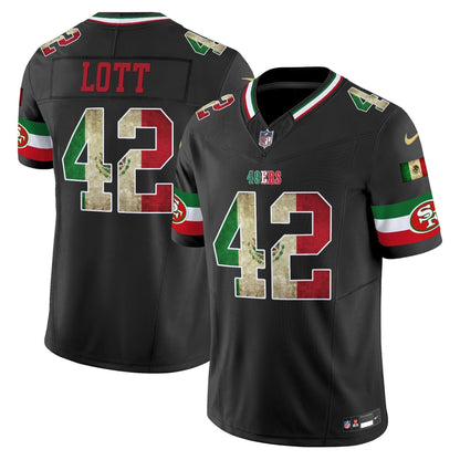 49ers Mexico 80th Anniversary & 5X Champs Jersey - Stitched