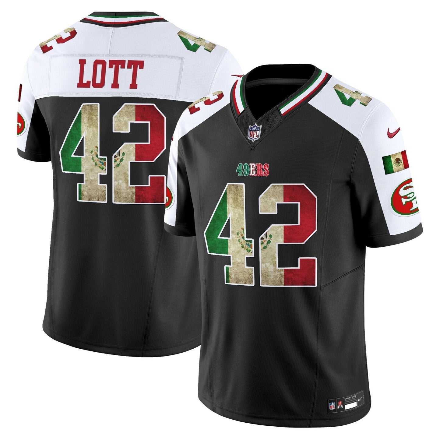 49ers Mexico 80th Anniversary & 5X Champs Jersey - Stitched