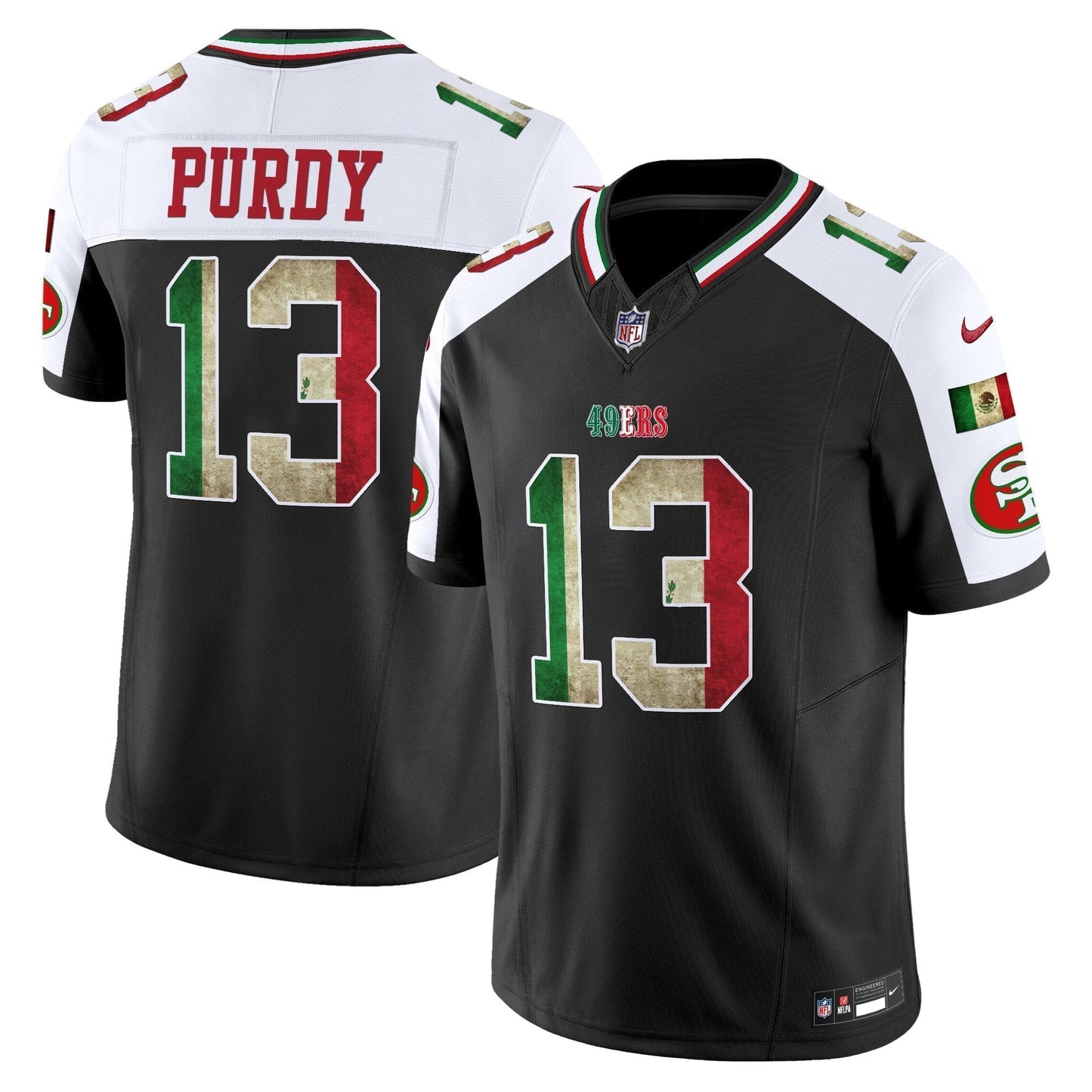 49ers Mexico 80th Anniversary & 5X Champs Jersey - Stitched